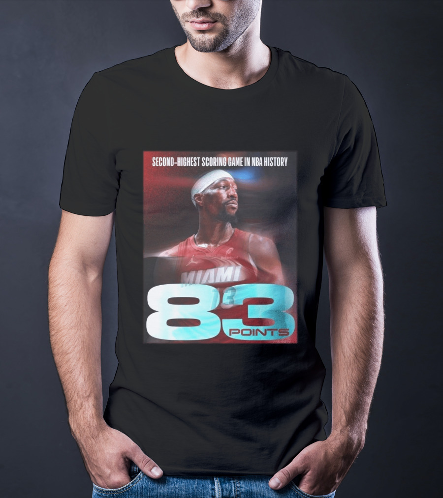 Miami 83 Points Bam Adebayo Second Highest Scoring Game In NBA History T-Shirt