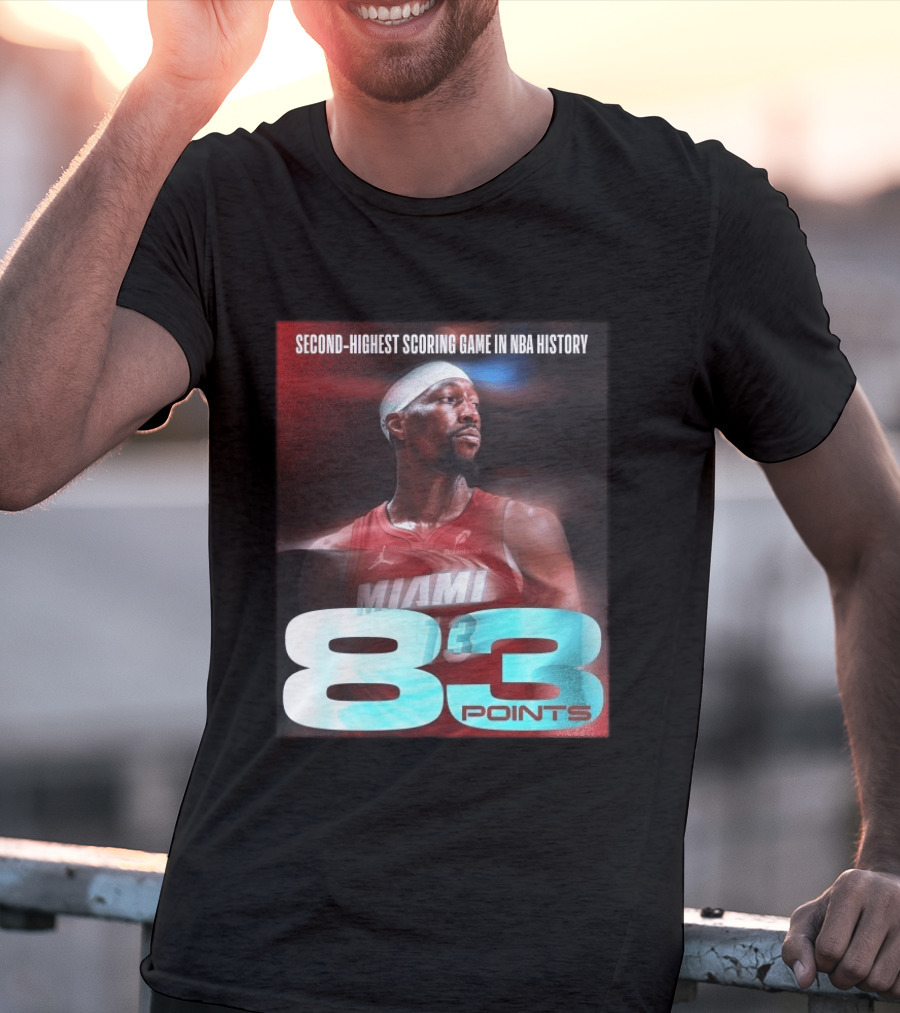 Miami 83 Points Bam Adebayo Second Highest Scoring Game In NBA History T-Shirt