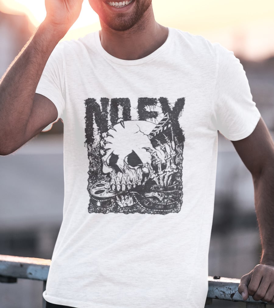 40 Years NoFX Film Skull Anniversary T-Shirt