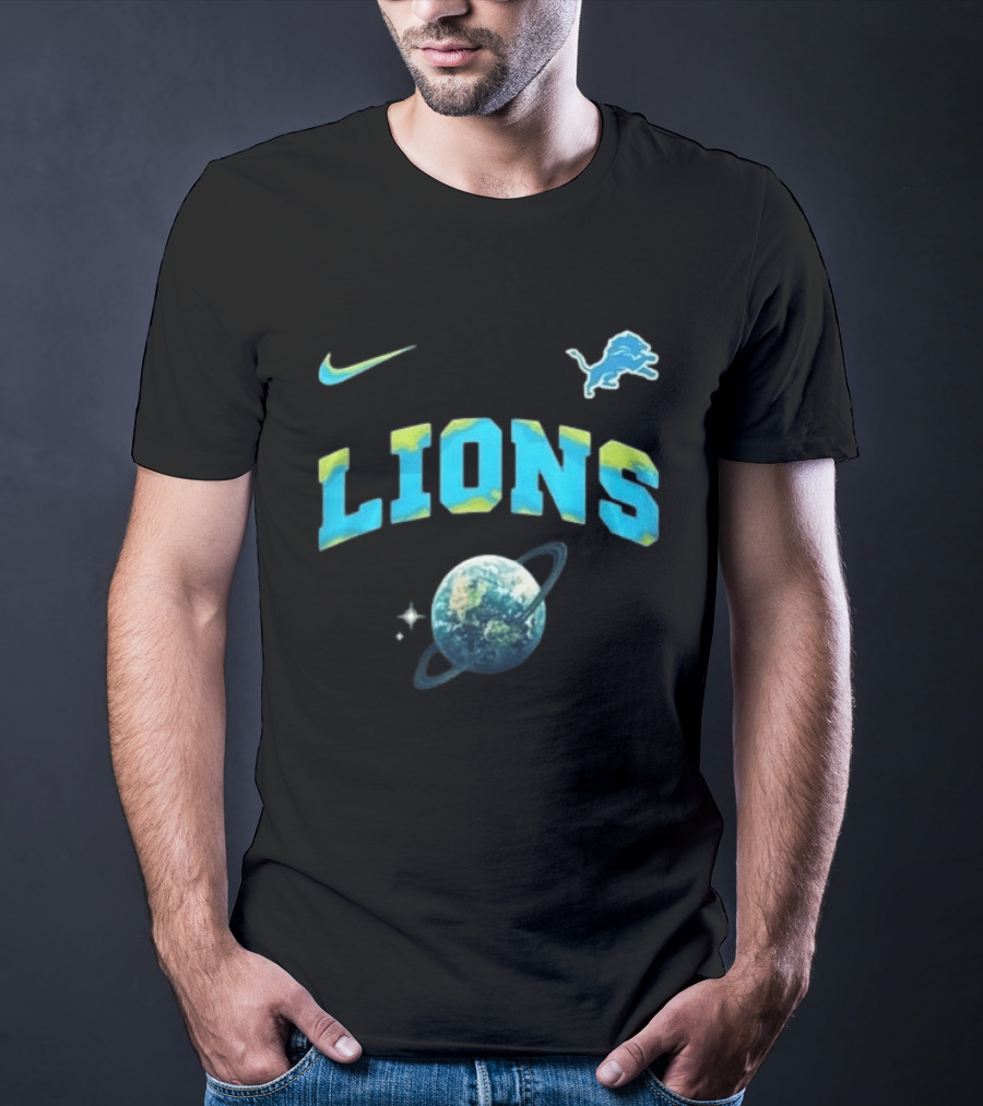 Detroit Lions Earth Day 2026 Nike Planetary T-Shirt