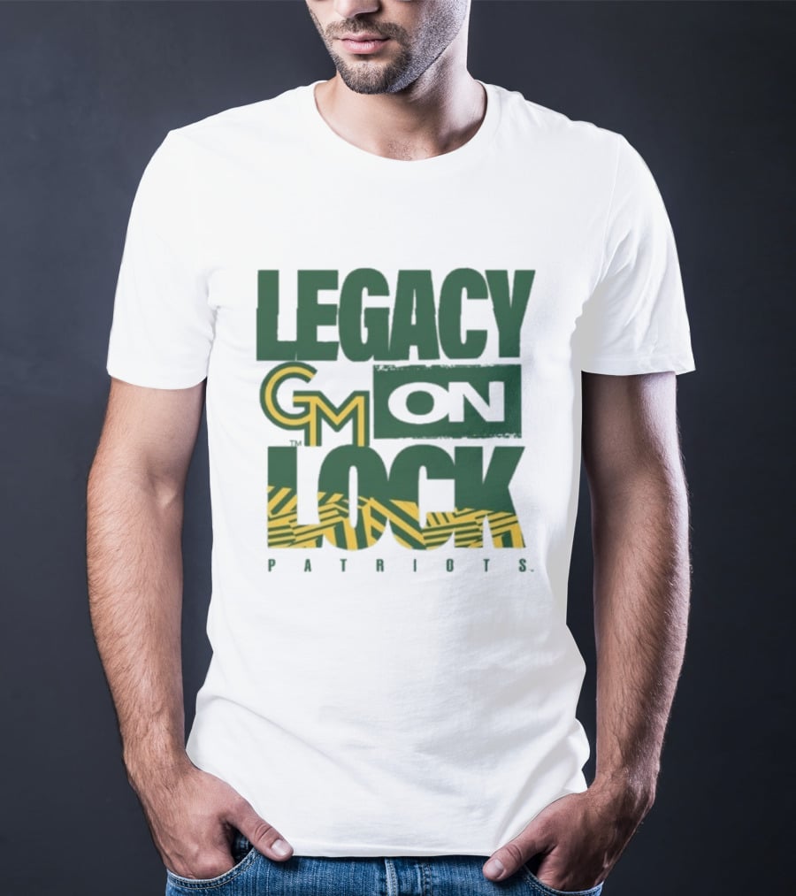 George Mason Patriots Legacy On Lock Basketball GM T-Shirt