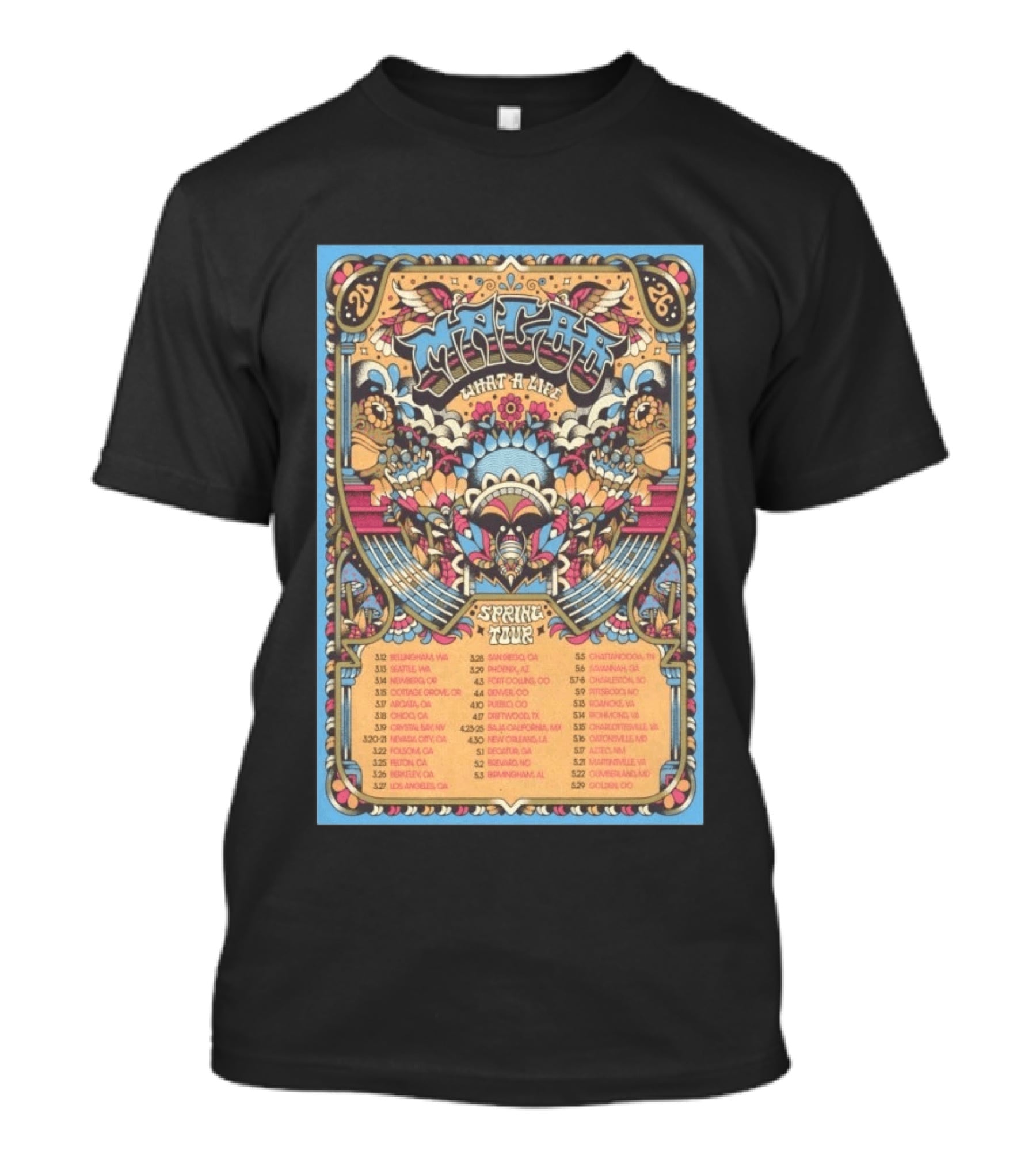 Magoo What A Life Spring Tour 2026 Vintage Festival Dates T-Shirt