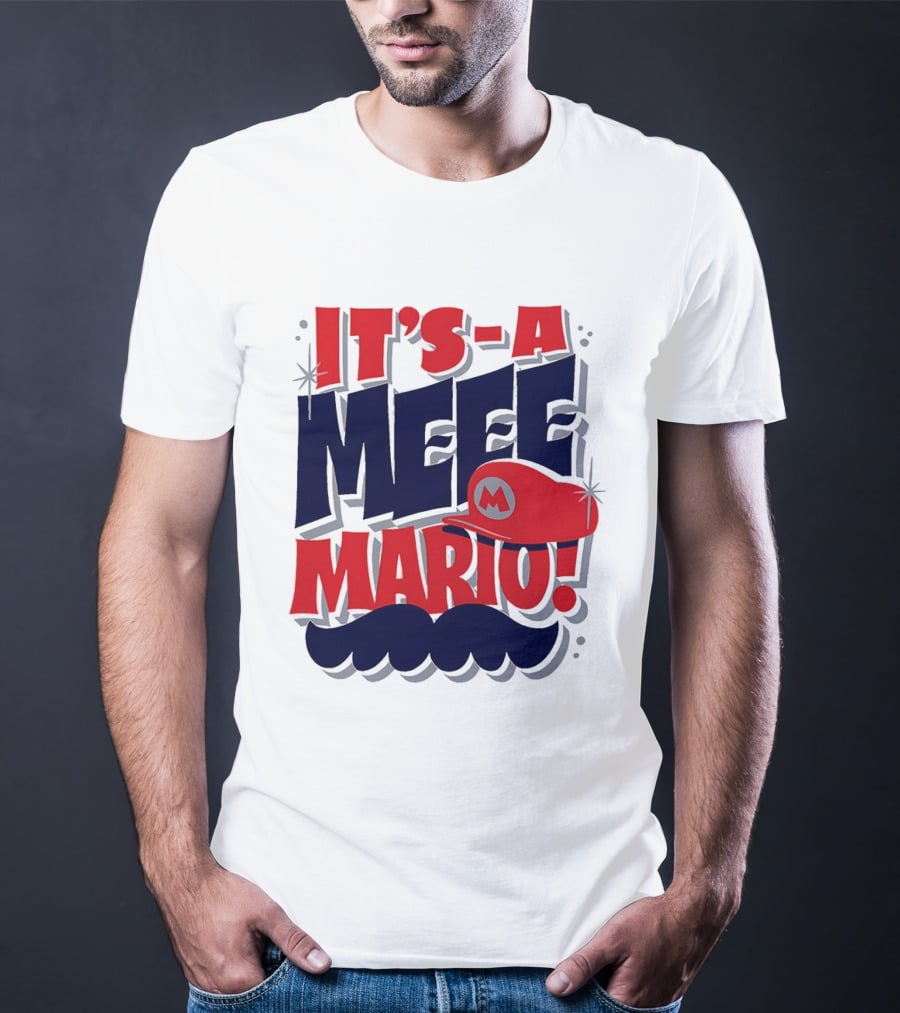 It's A Meee Mario M Moustache Cap T-Shirt