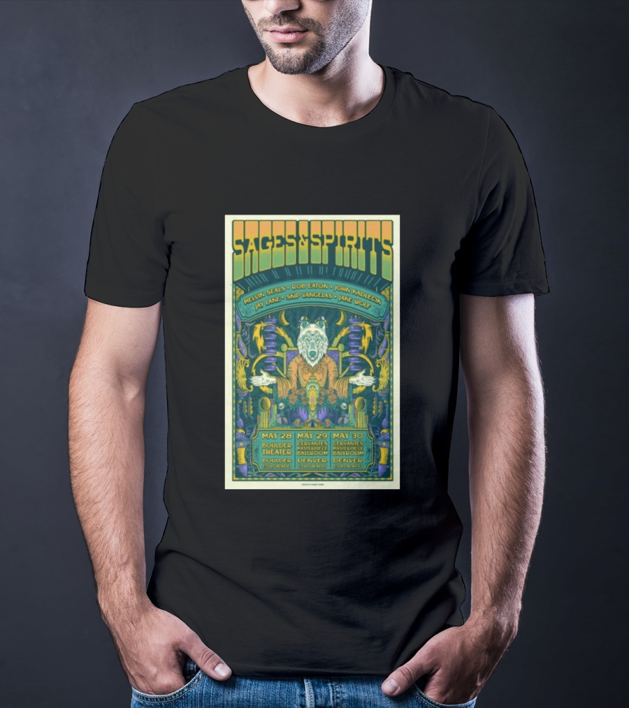 Sages And Spirits In Boulder Cl May 28 2026 T-Shirt