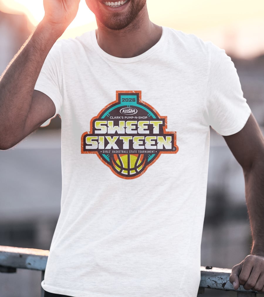 Clark's Pump N Shop Sweet Sixteen 2026 KHSAA Girls Basketball State Tournament T-Shirt