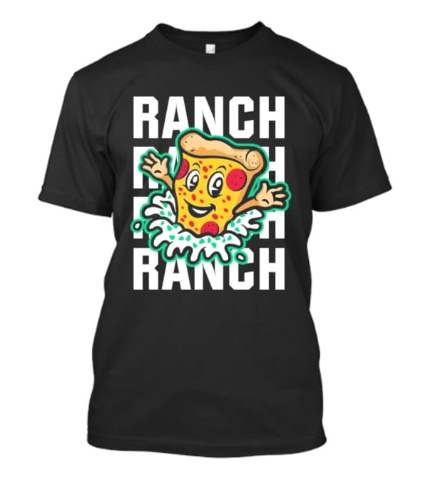 Tulsa Ranch Dippers Pizza With Ranch Splash T-Shirt
