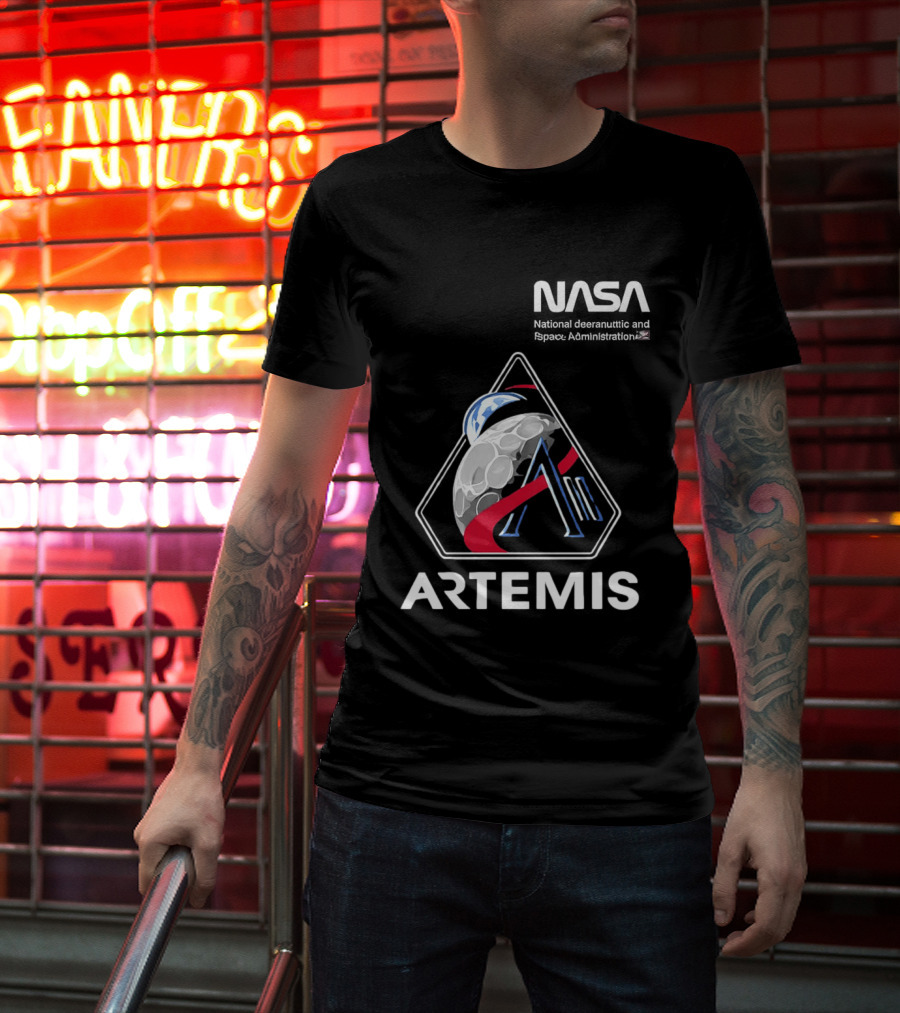 NASA Artemis 2 Mission Moon Exploration T-Shirt