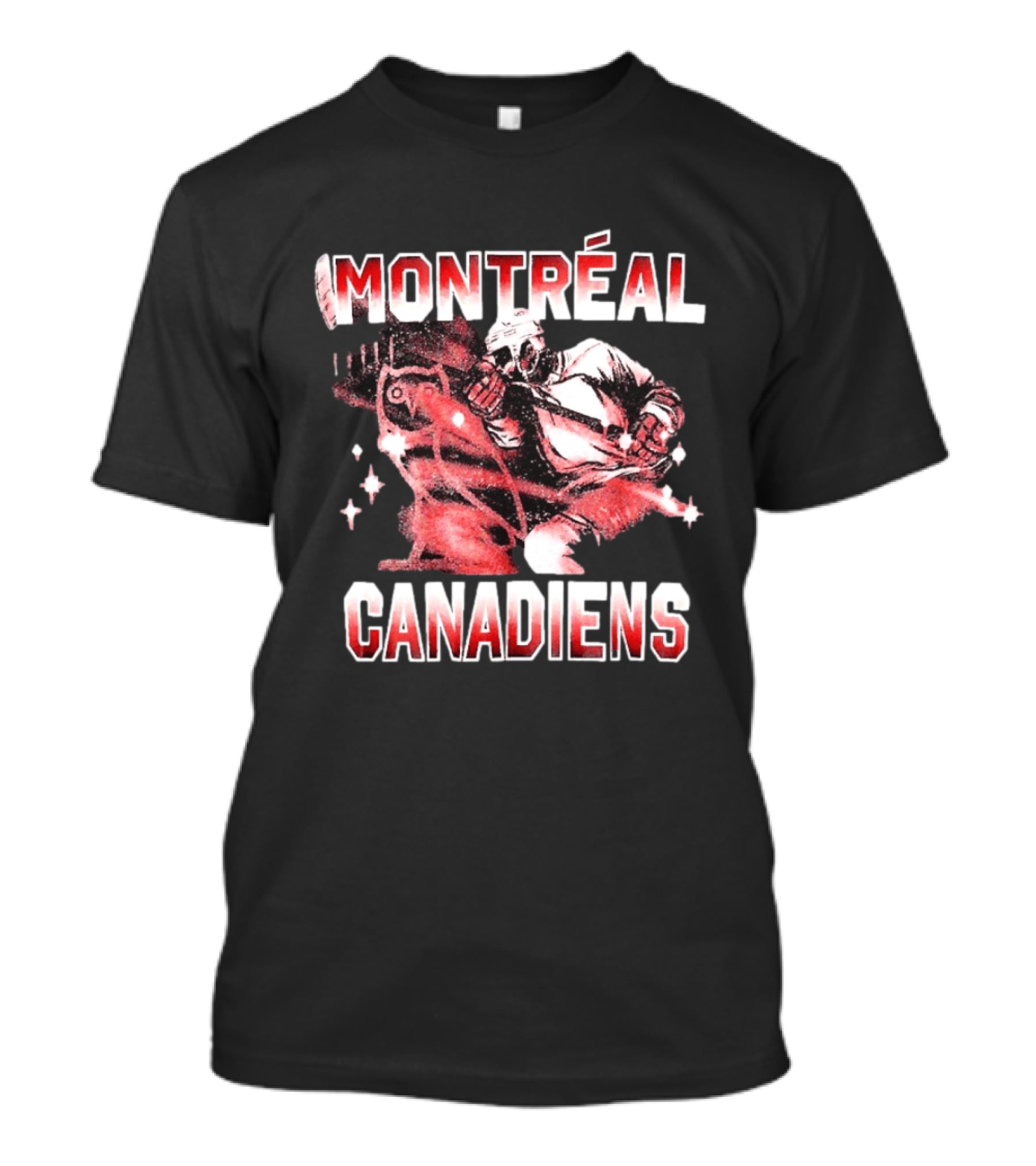 NHL Montreal Canadiens Hockey Goalie Retro Style Red And White T-Shirt
