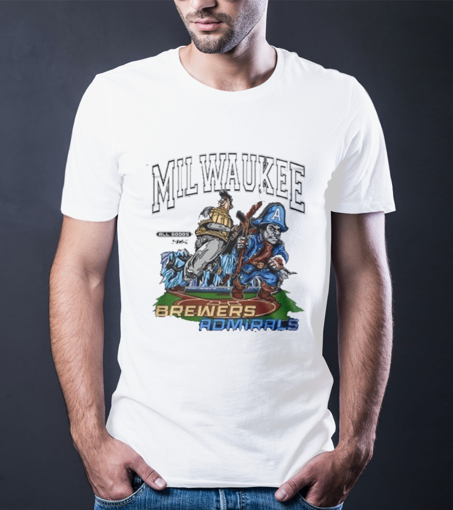 Milwaukee Brewers Admirals 2026 Night Collaboration T-Shirt