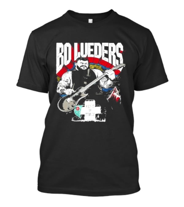 Bo Lueders Guitar Tribute Edgemen Rest In Peace T-Shirt