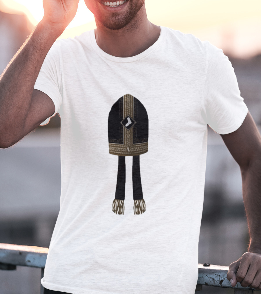 Pope Leo XIV Chicago White Sox Mitre Hat With Sox T-Shirt