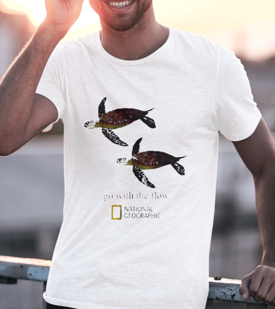 Sea Turtle Go With The Flow National Geographic T-Shirt