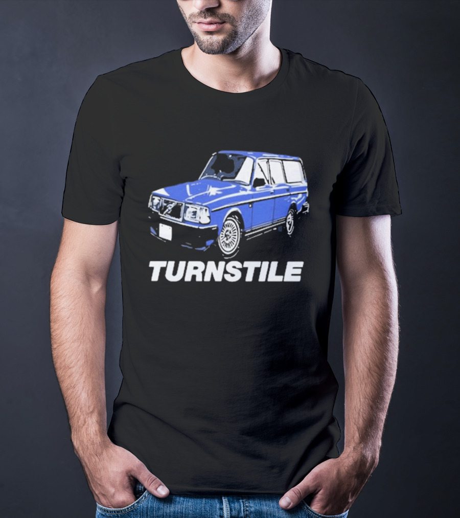 Turnstile Oversized Blue Car T-Shirt