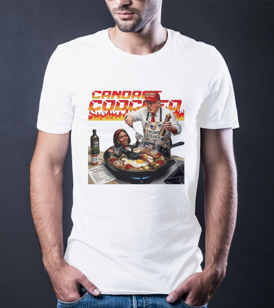 Candace Cooked Meme Trump Steaks Frying Pan Comedy T-Shirt