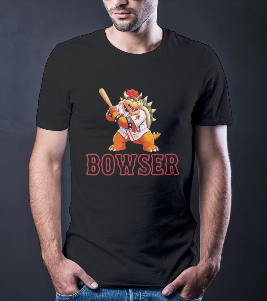 Willson Contreras Red Bowser Super Mario Baseball 40 T-Shirt