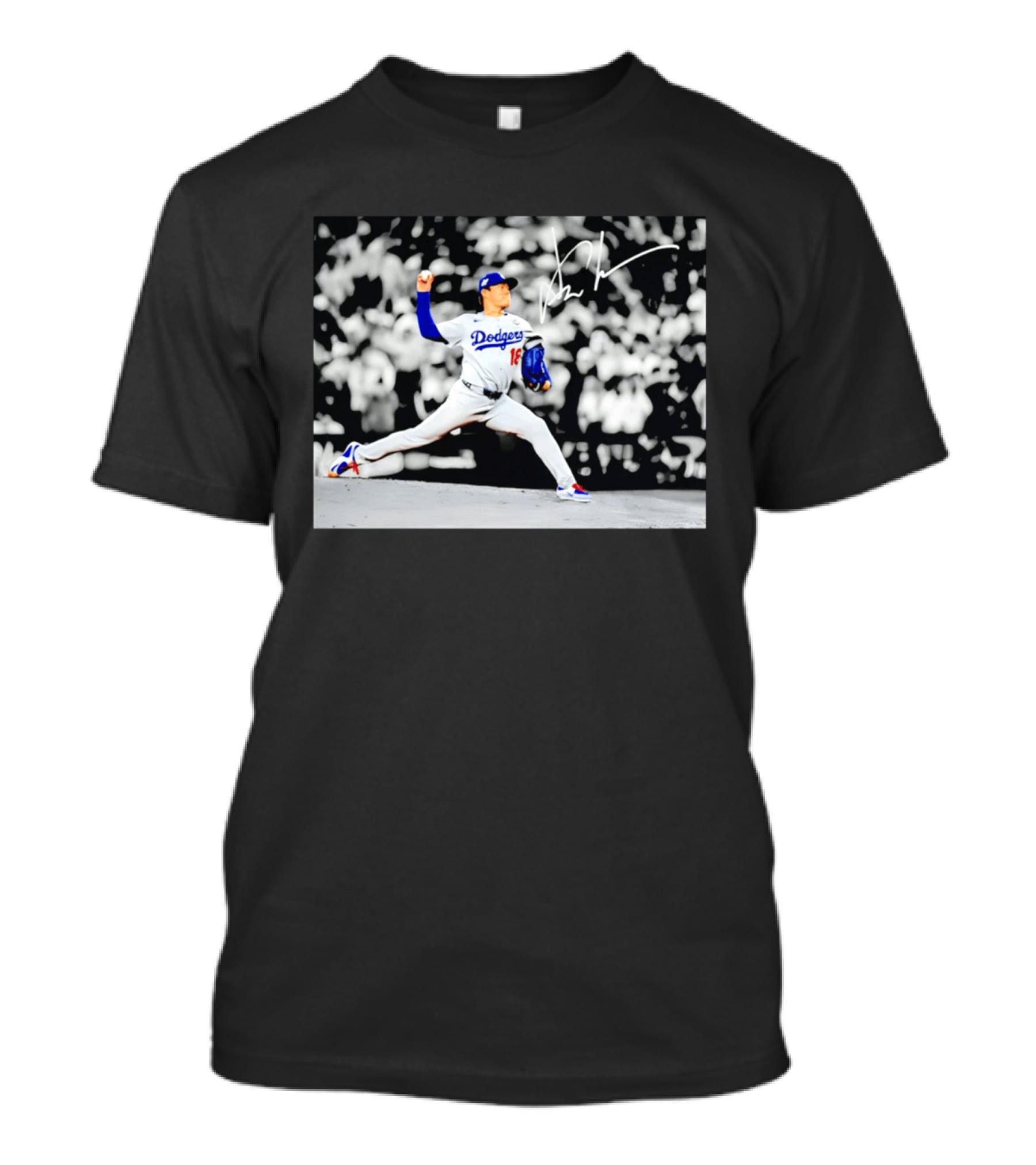 Yoshinobu Yamamoto Dodgers Pitching Action Los Angeles 2026 T-Shirt