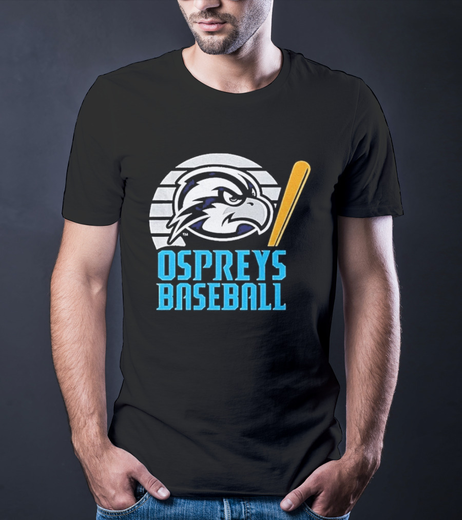 North Florida Ospreys Baseball Team Logo With Bat T-Shirt