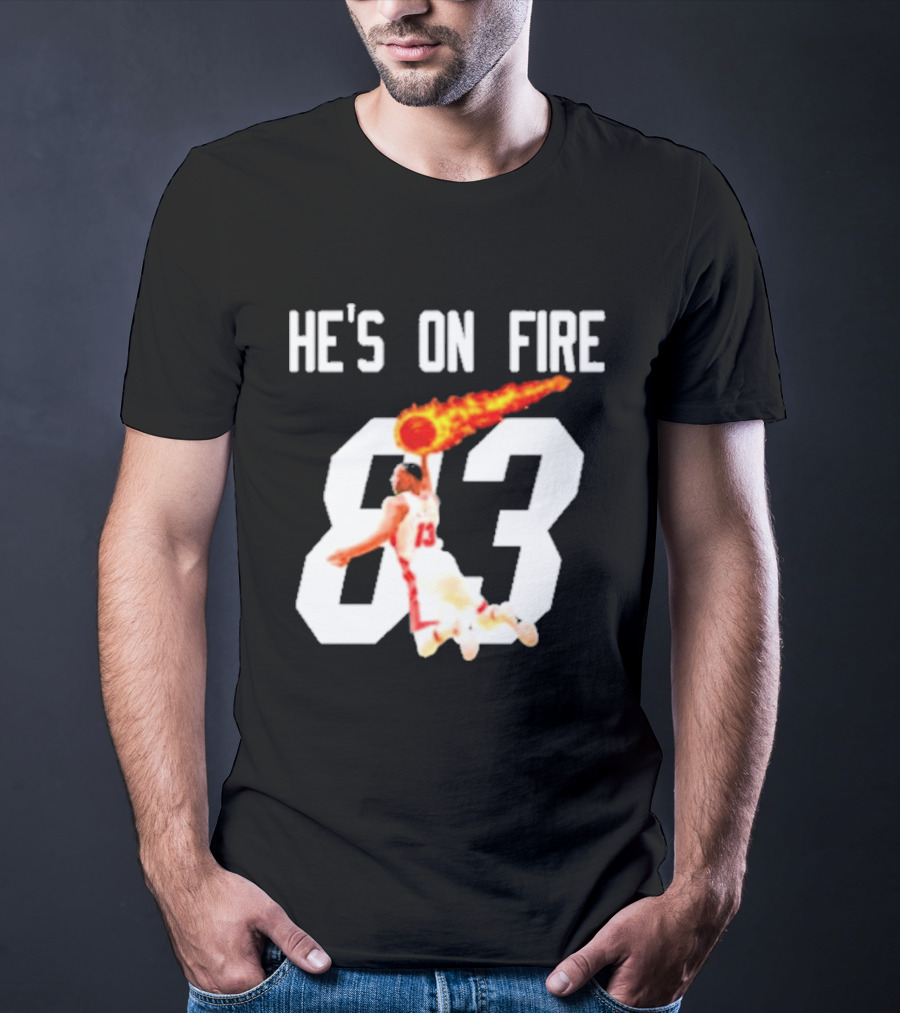 Bam Adebayo 83 Points He's On Fire Dunk Basketball T-Shirt