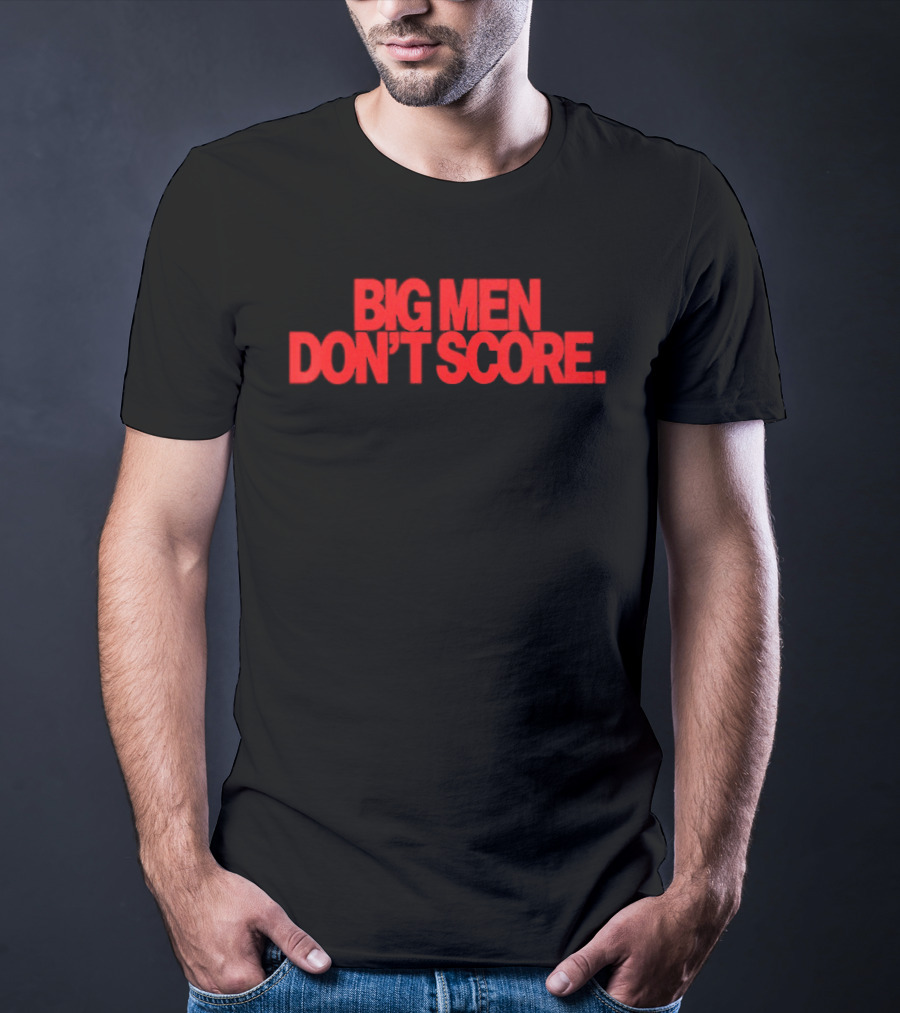 Bam Adebayo Big Men Don't Score Bold Red T-Shirt