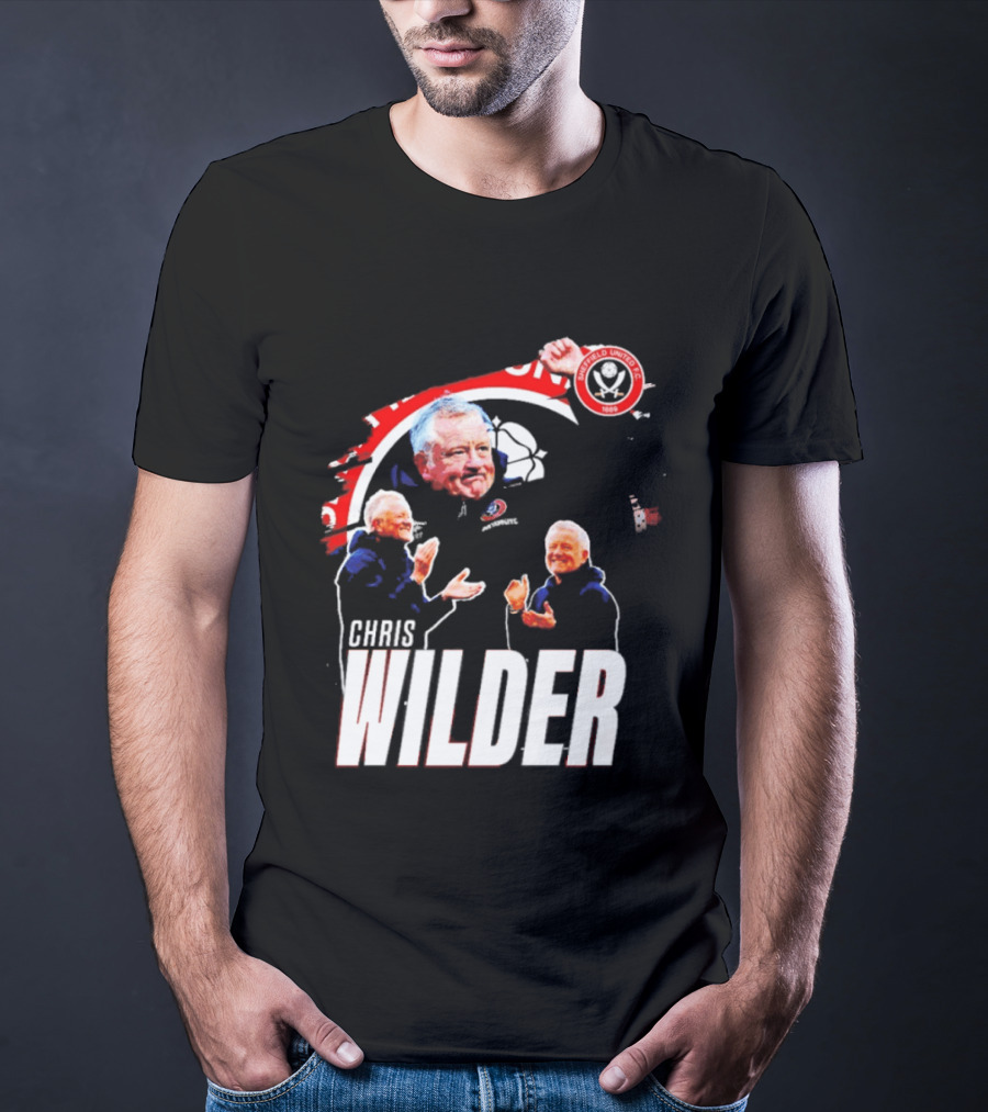 Sheffield United FC Chris Wilder Coach Fan Celebration T-Shirt