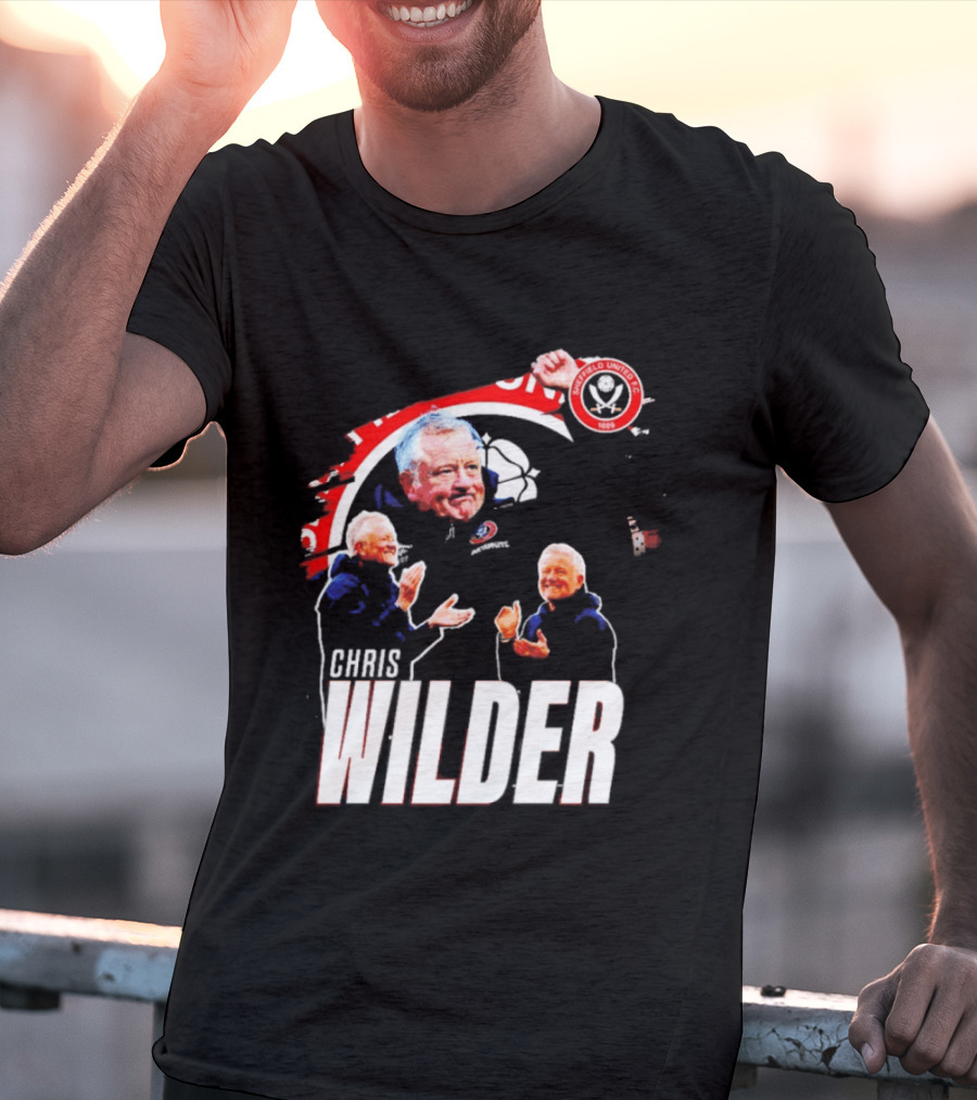 Sheffield United FC Chris Wilder Coach Fan Celebration T-Shirt