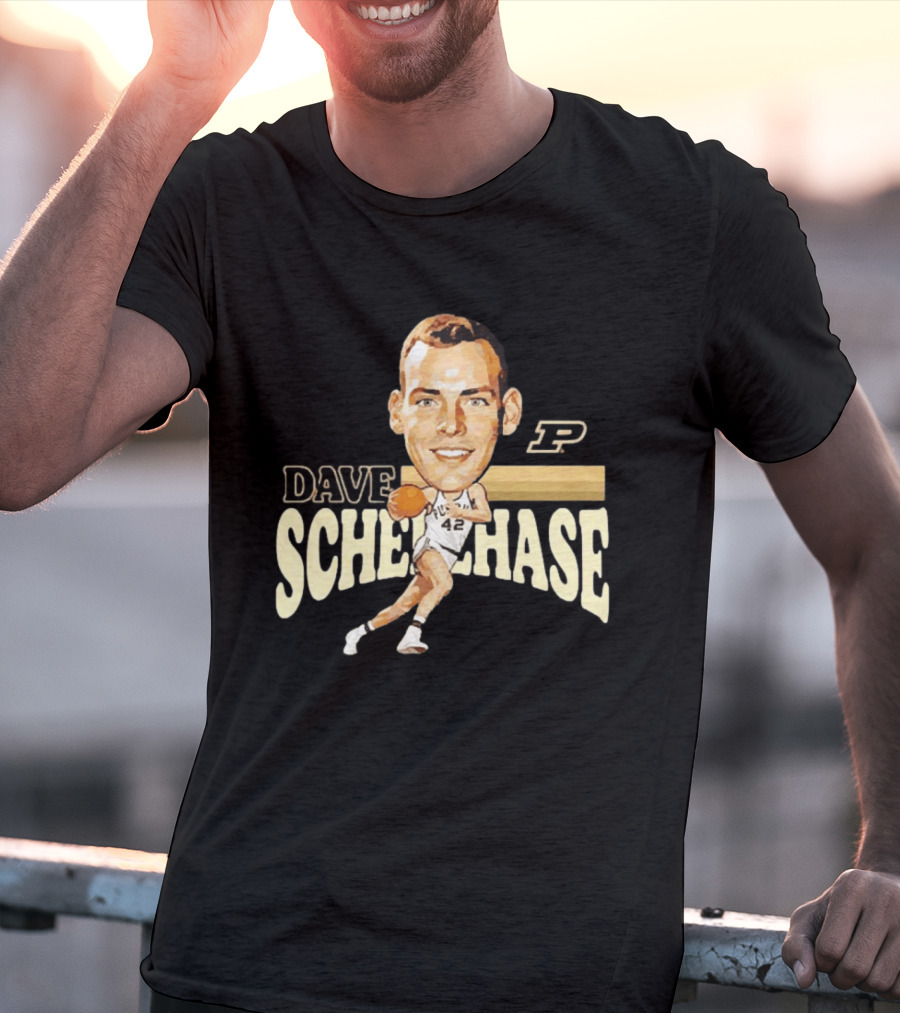 Dave Schellhase Purdue Boilermakers Basketball Legends Caricature 42 T-Shirt