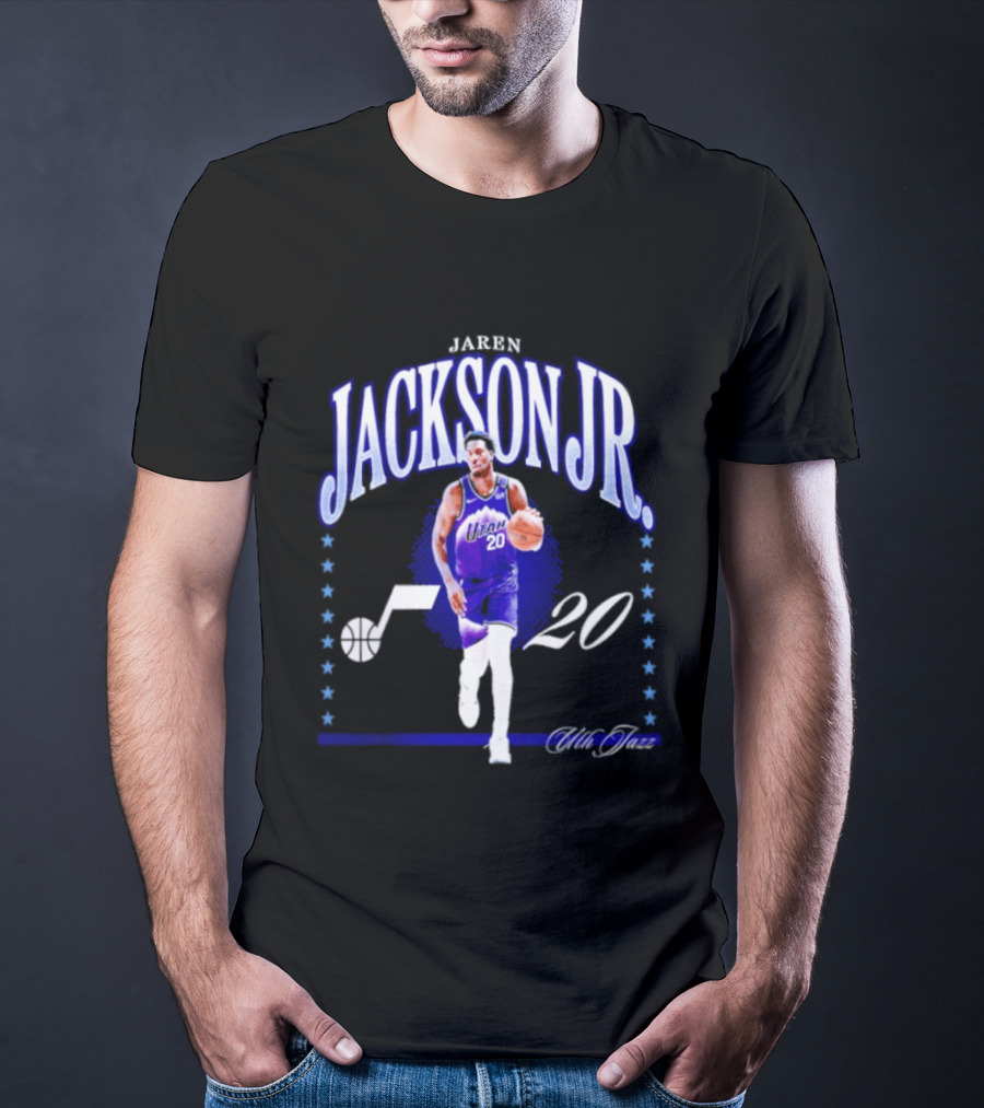 Jaren Jackson Jr. Utah Jazz 20 NBA Basketball Fan Collection T-Shirt
