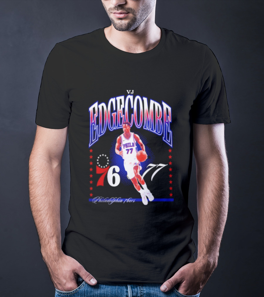 VJ Edgecombe Philadelphia 76ers 77 NBA Hype T-Shirt