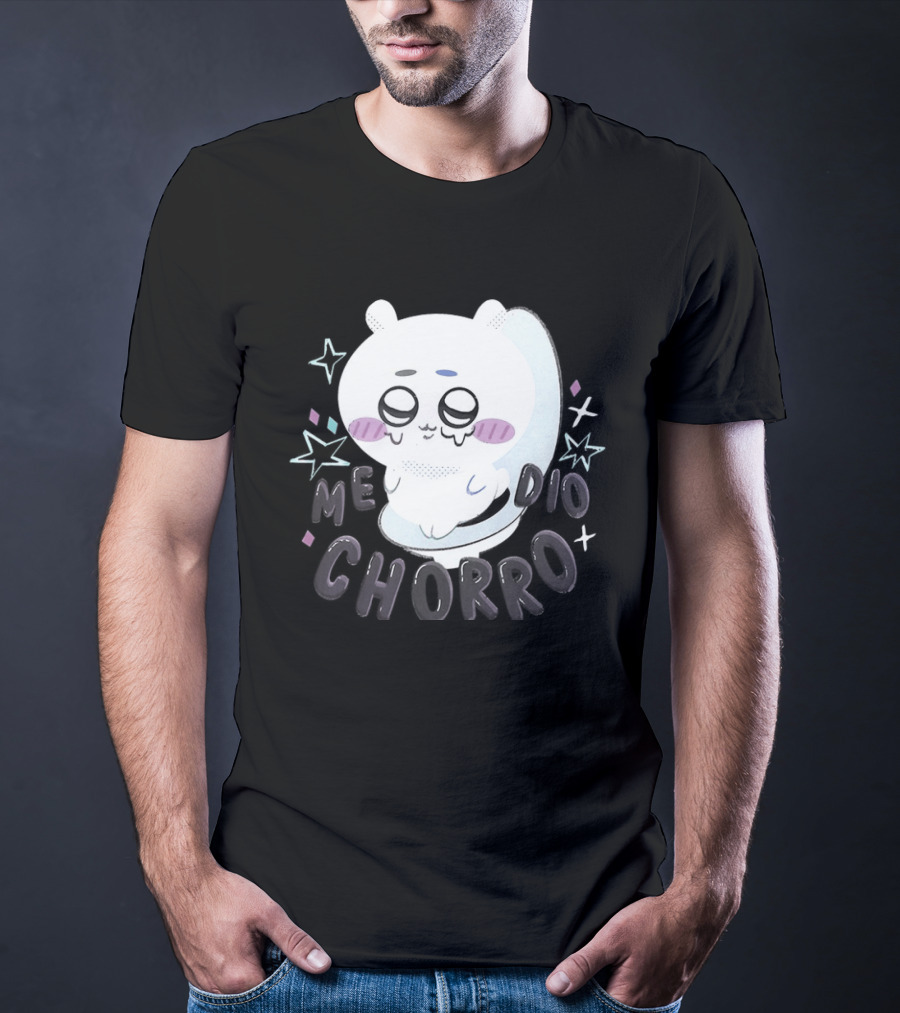 Hachiware Me Dio Chorro Chiikawa Cute Character Expression T-Shirt