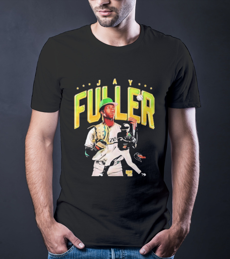 Jay Fuller UAB Baseball Player NCAA Collage With Catcher And Batter T-Shirt