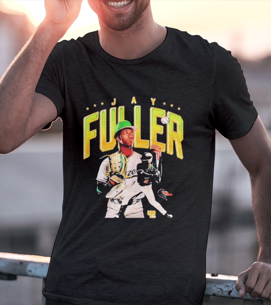 Jay Fuller UAB Baseball Player NCAA Collage With Catcher And Batter T-Shirt