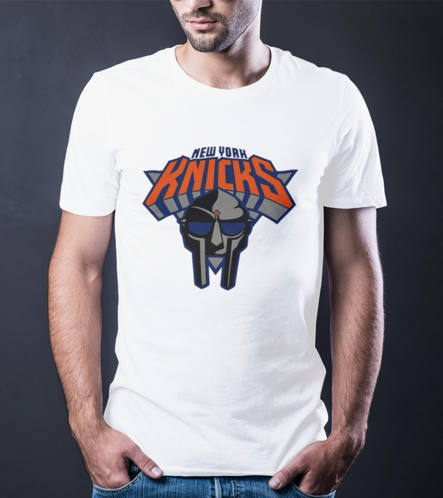New York Knicks MF Doom Mask Collaboration T-Shirt