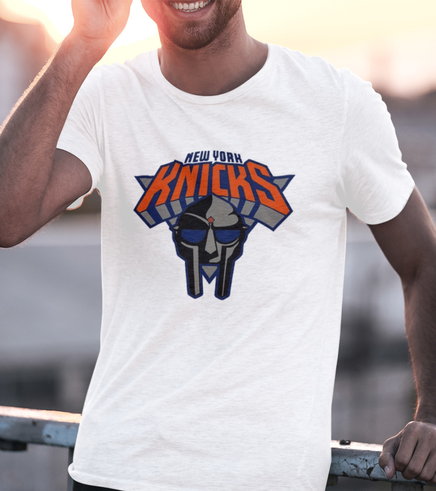 New York Knicks MF Doom Mask Collaboration T-Shirt