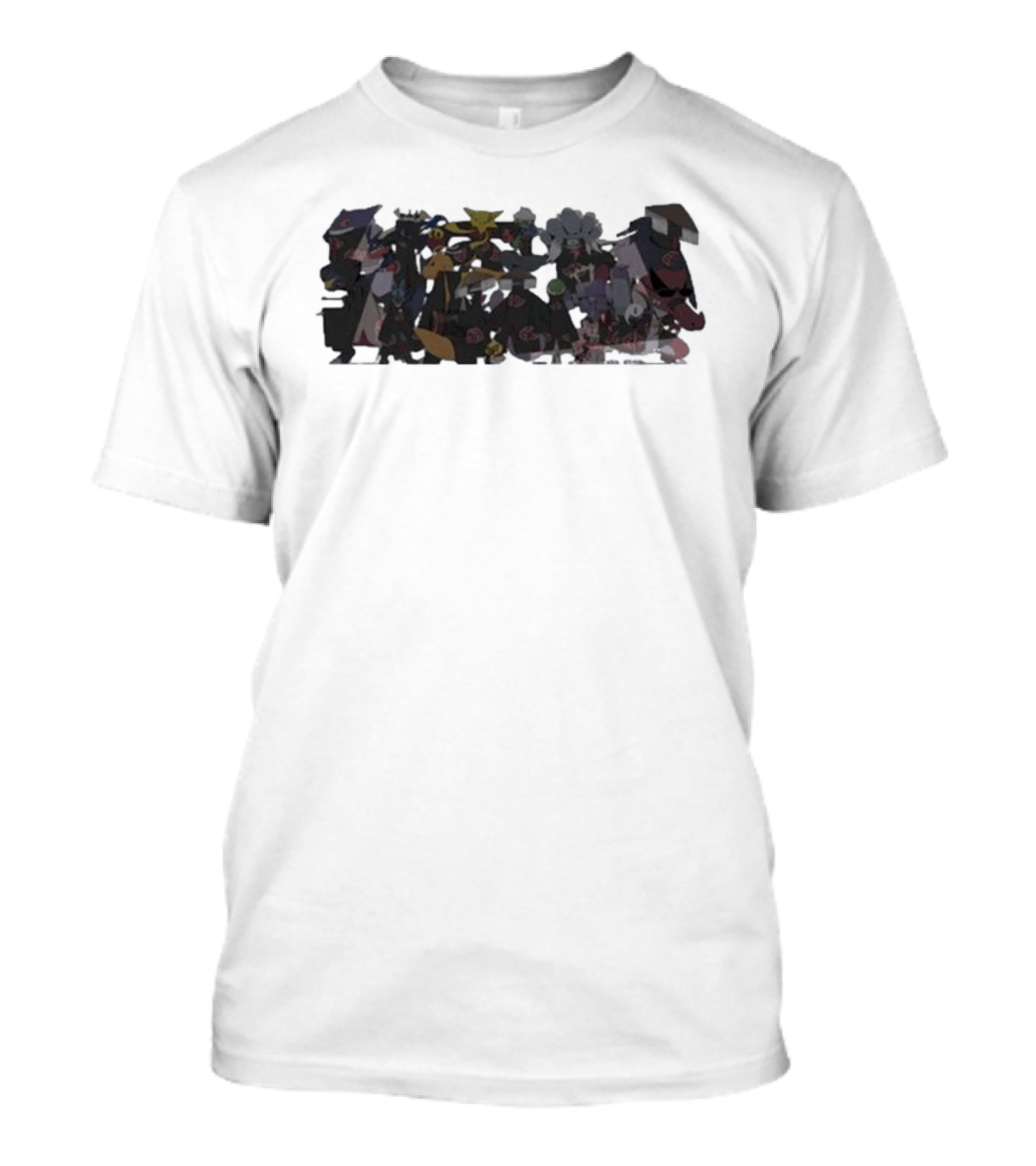 Akatsuki Members Naruto Anime Characters Collection T-Shirt