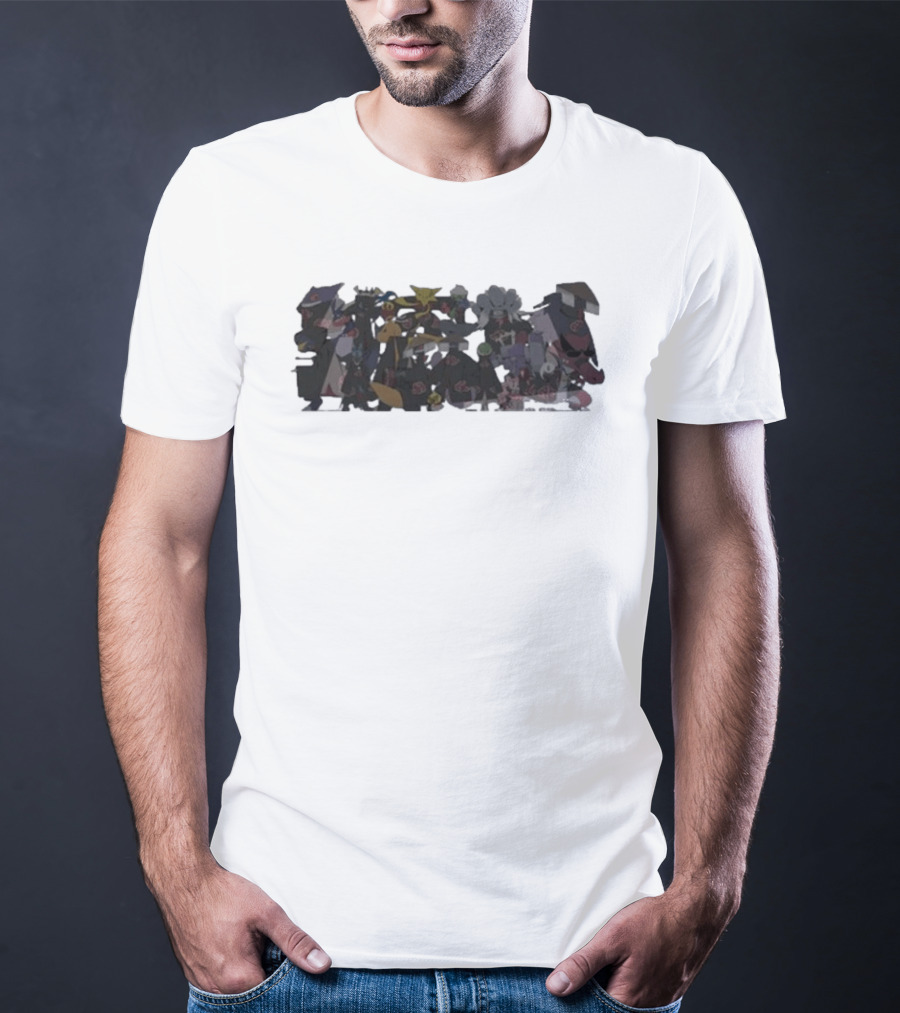 Akatsuki Members Naruto Anime Characters Collection T-Shirt