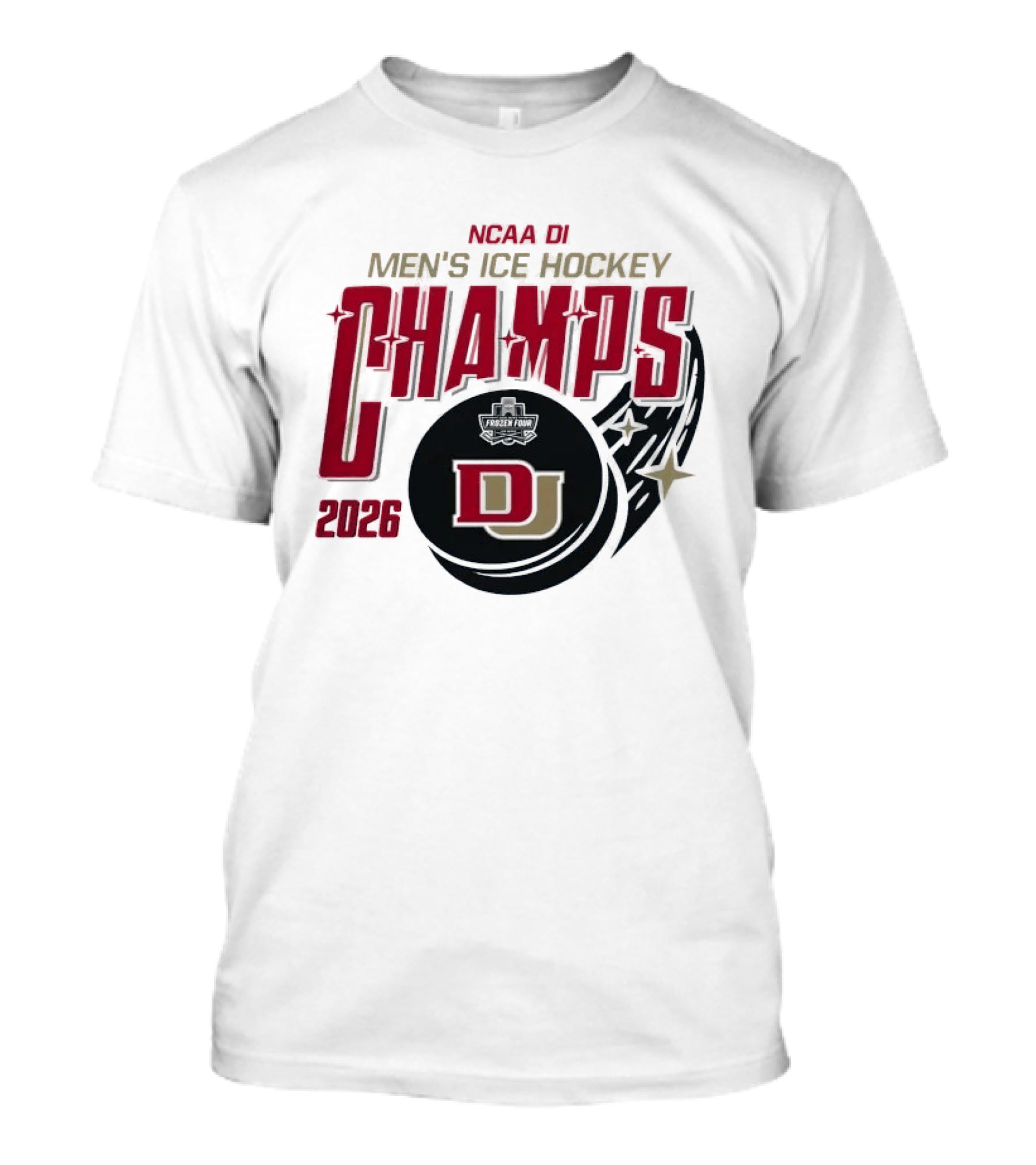 NCAA DI Men's Ice Hockey Champs 2026 DJ Denver Pioneers T-Shirt
