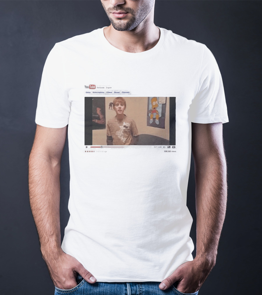 Justin Bieber Coachella 2026 Festival Indio California YouTube Bart Simpson T-Shirt