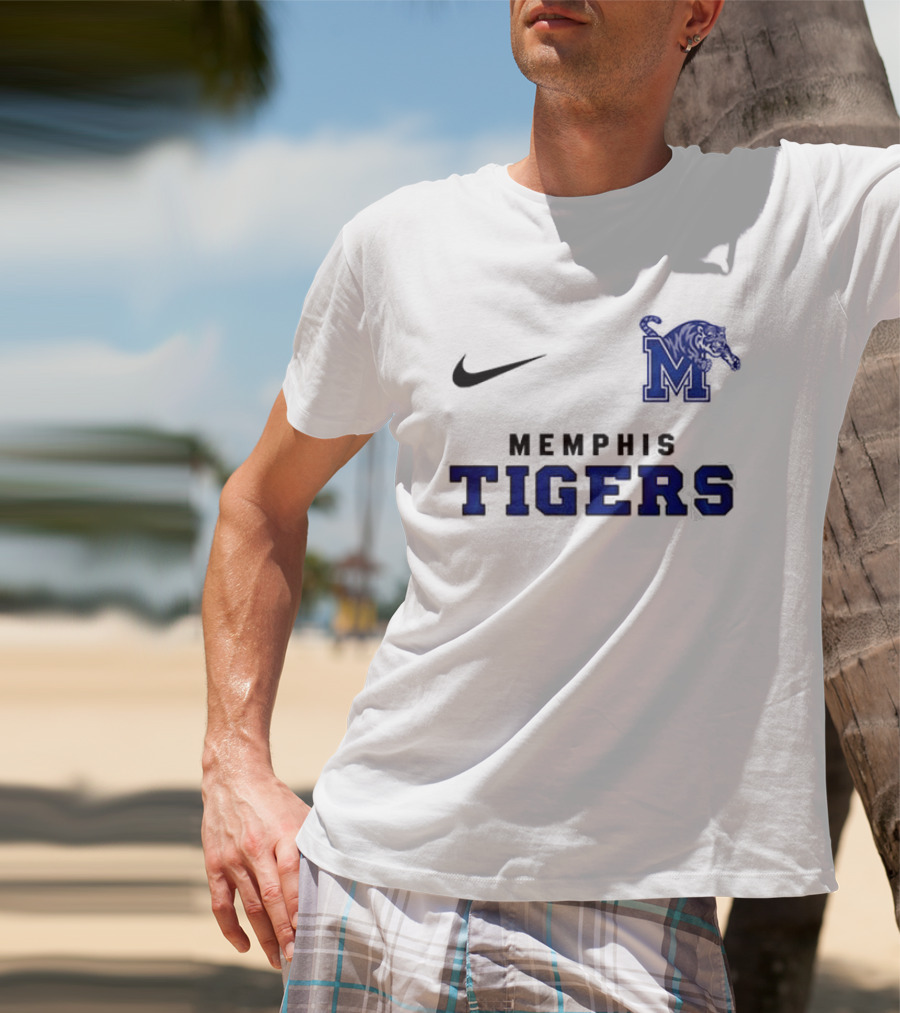 Memphis Tigers Snoopy And Friend It's The Most Wonderful Time Of The Year Nike Tiger M T-Shirt