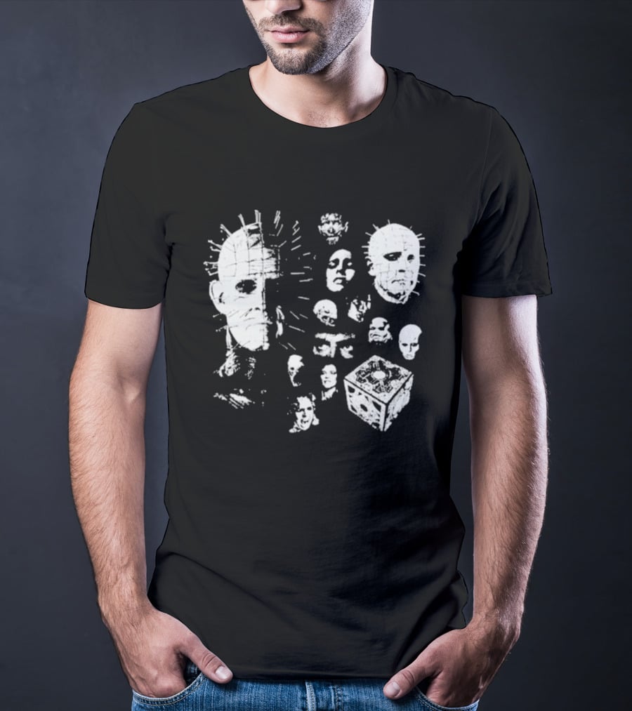 Futuremonsters Hellraiser Puzzle Box And Cenobite Faces T-Shirt