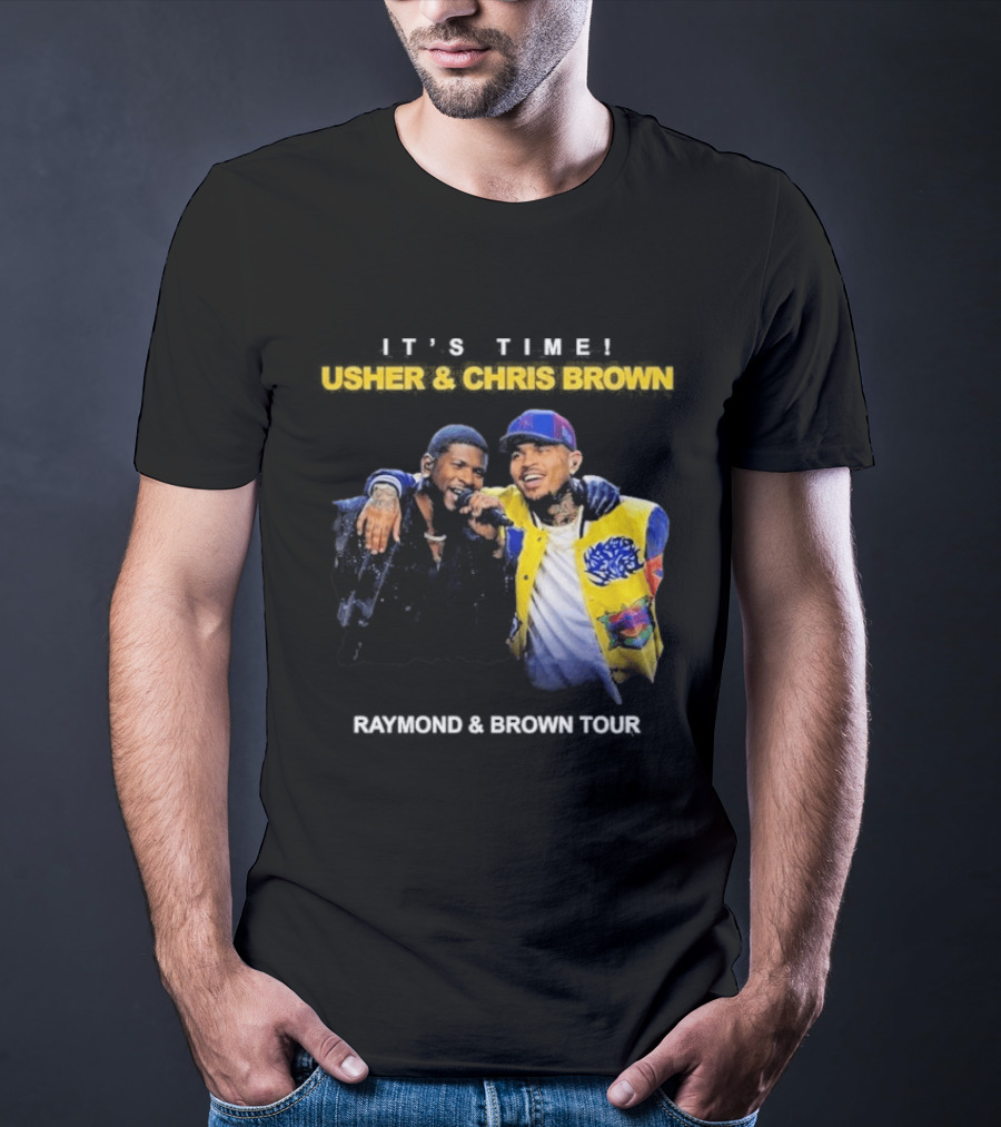 Usher & Chris Brown Raymond & Brown Tour It's Time T-Shirt