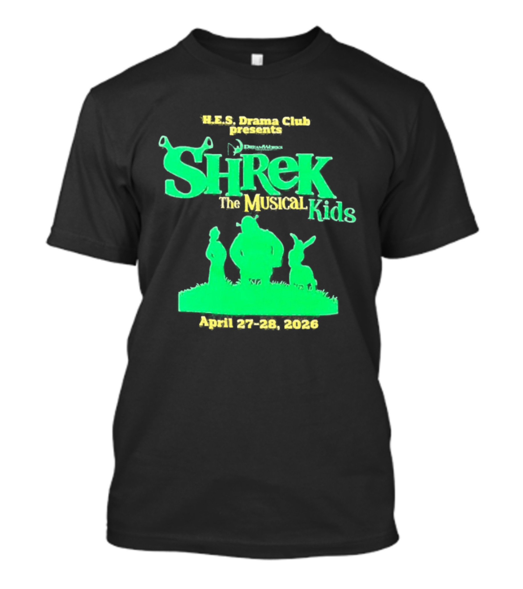 HHS Drama Club Presents Shrek The Musical Kids August 3rd 5th 2023 T-Shirt