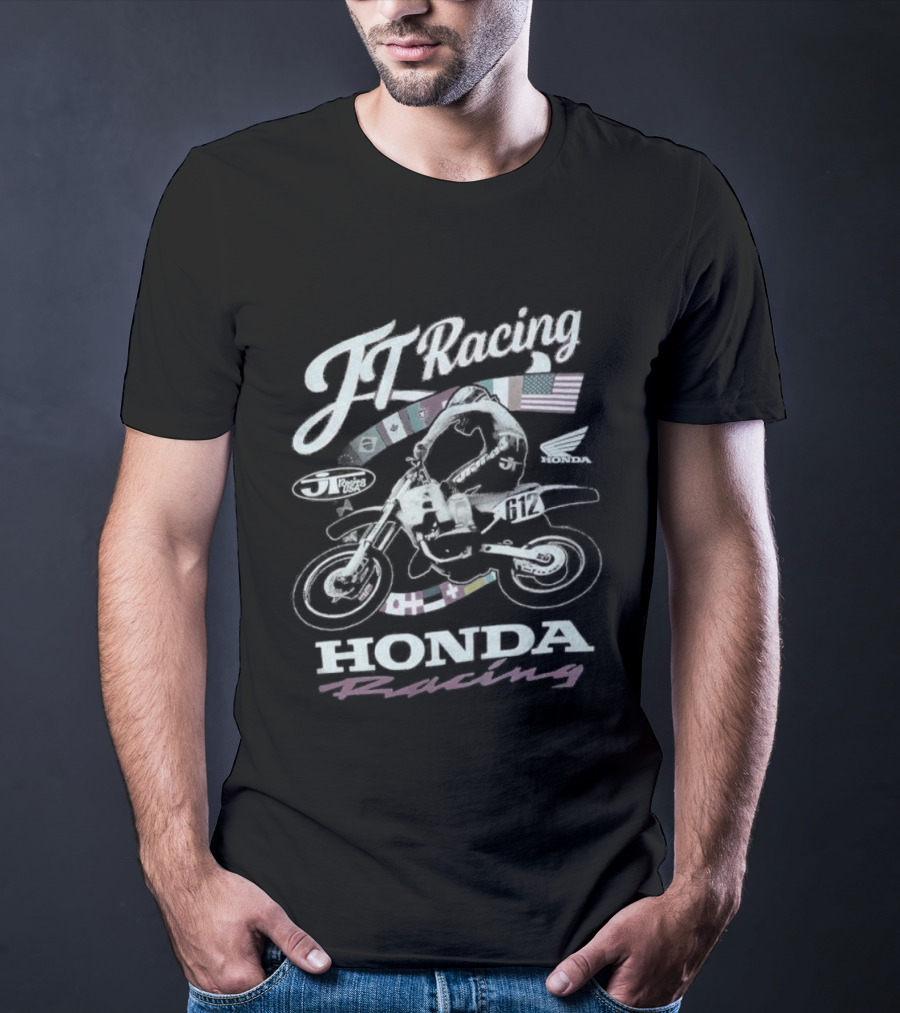 TT Racing Honda Motorcycle Racing T-Shirt