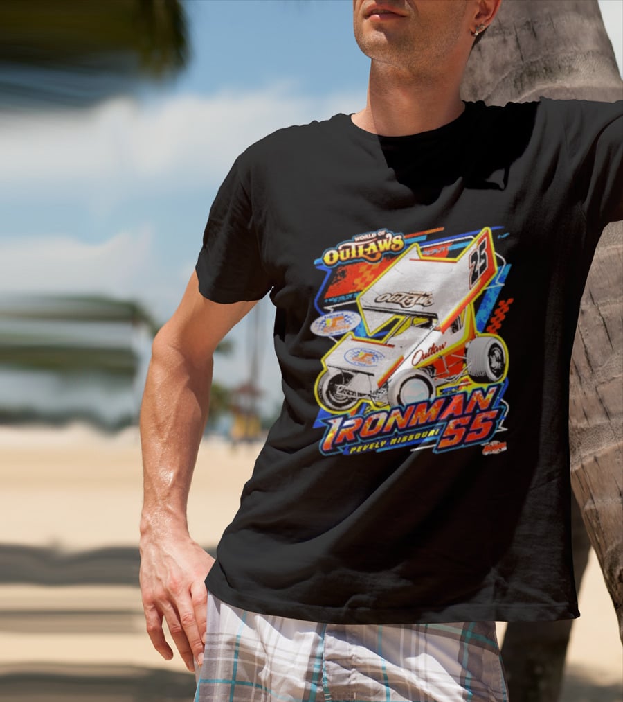 World Of Outlaws Sprint Car Series Ironman 55 Pevely Missouri Racing 23 T-Shirt