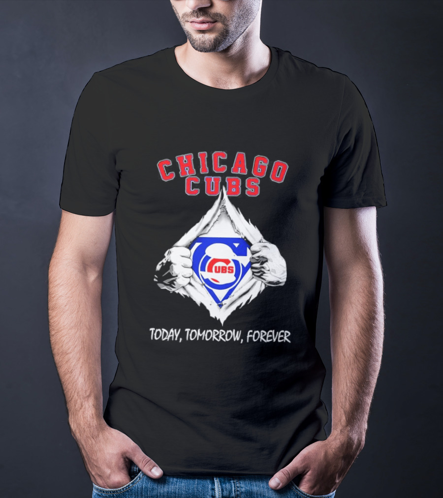Chicago Cubs Blood Inside Me Today Tomorrow Forever T-Shirt
