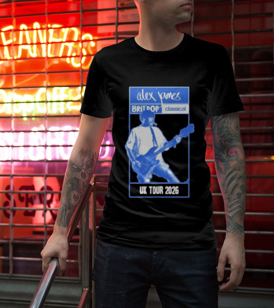Alex James Britpop Classical UK Tour 2023 T-Shirt