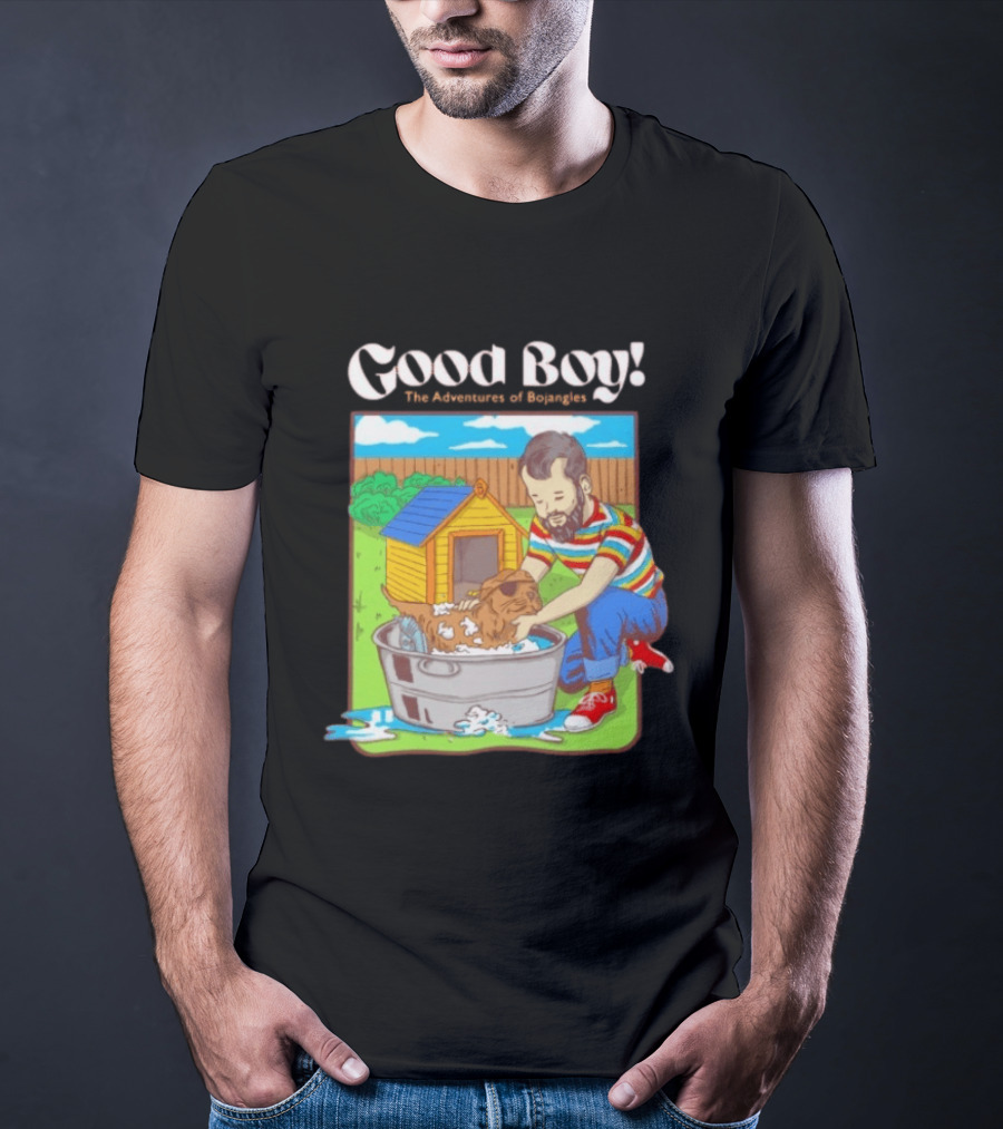Good Boy The Adventures Of Bojangles Dog Bath Scene T-Shirt