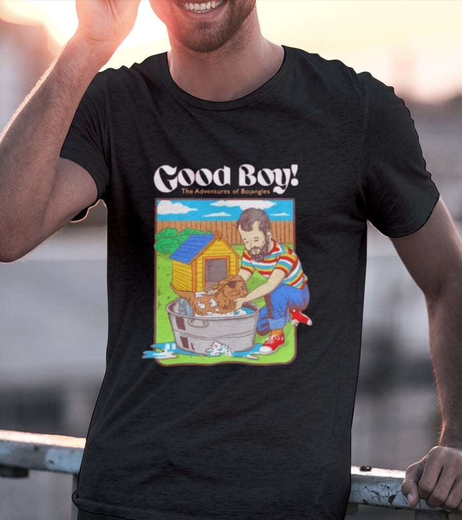 Good Boy The Adventures Of Bojangles Dog Bath Scene T-Shirt