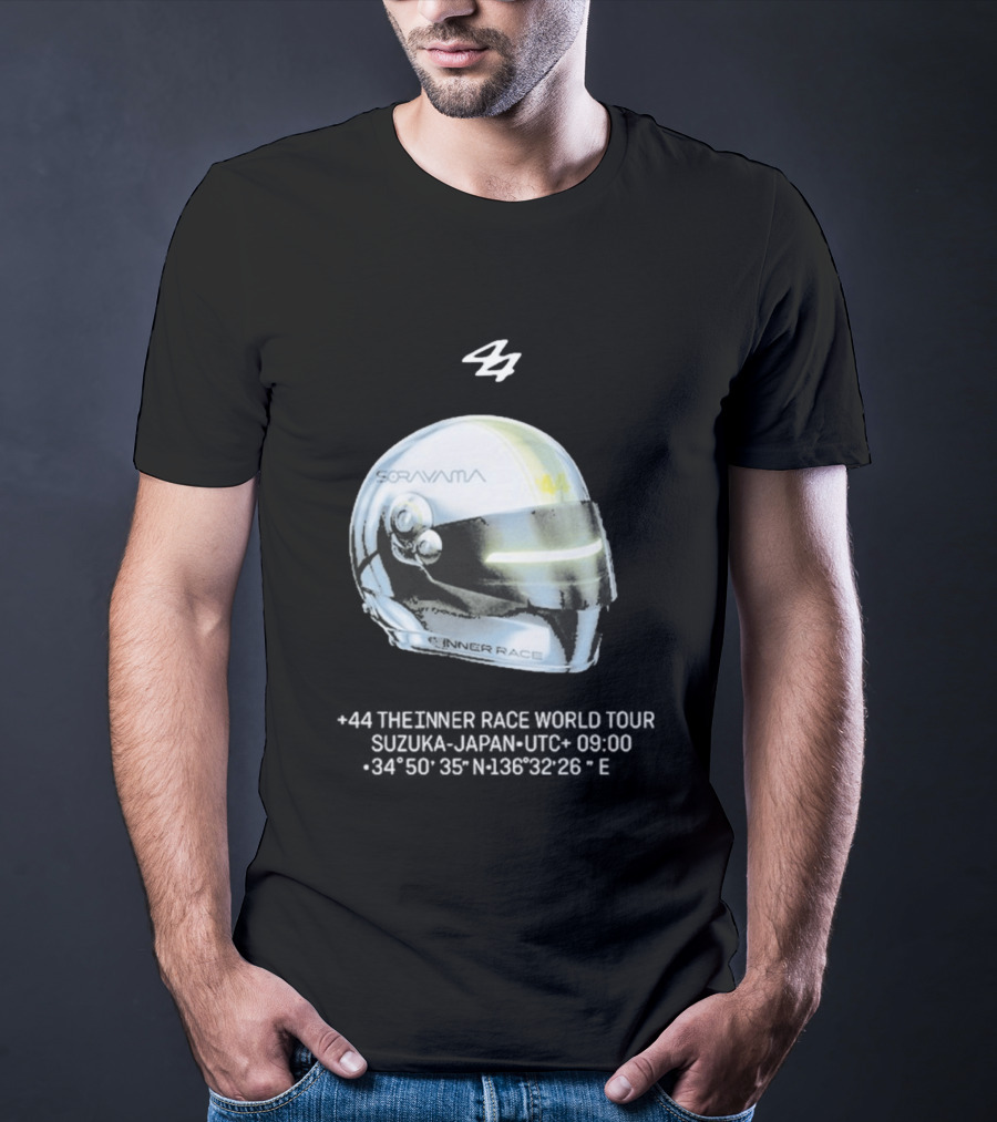 Sorayama Inner Race 44 Lewis Hamilton Helmet T-Shirt