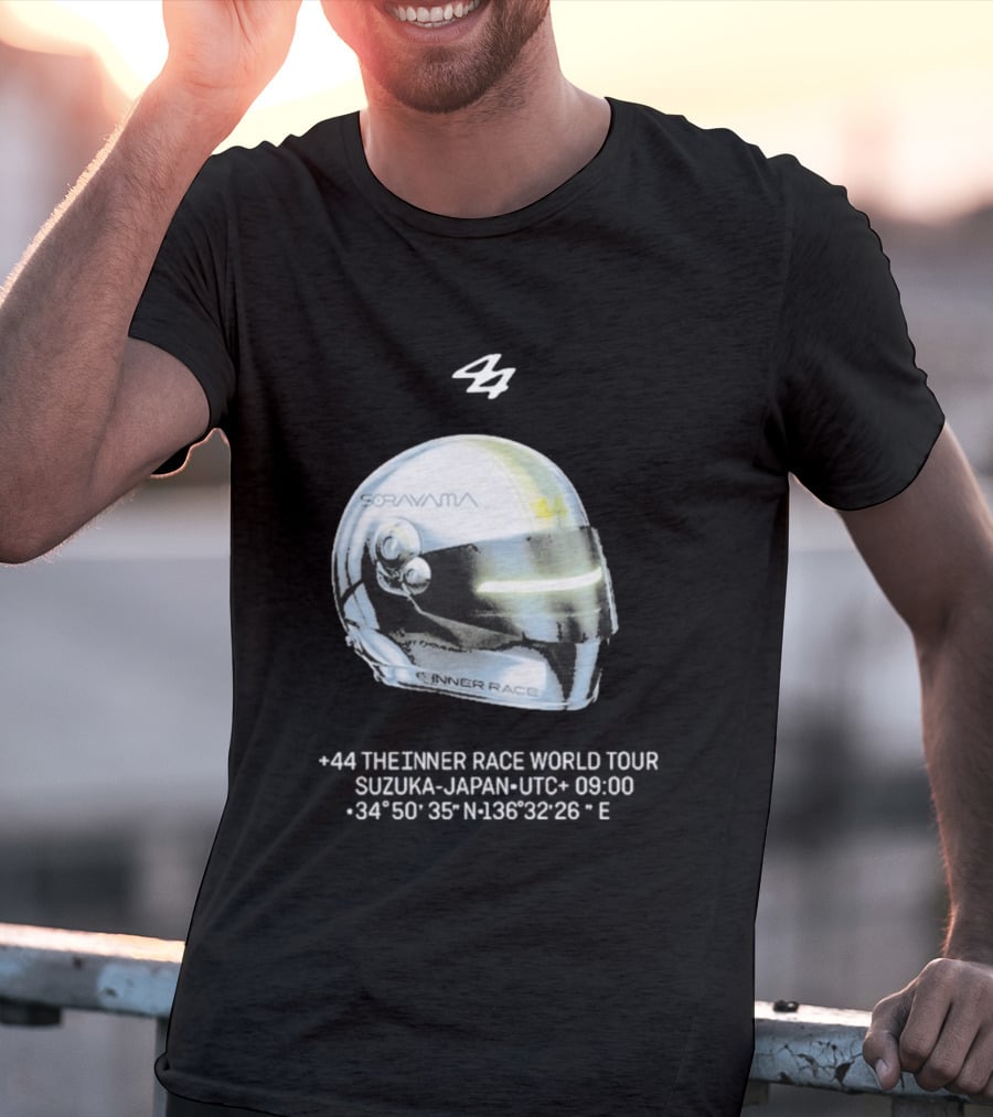 Sorayama Inner Race 44 Lewis Hamilton Helmet T-Shirt