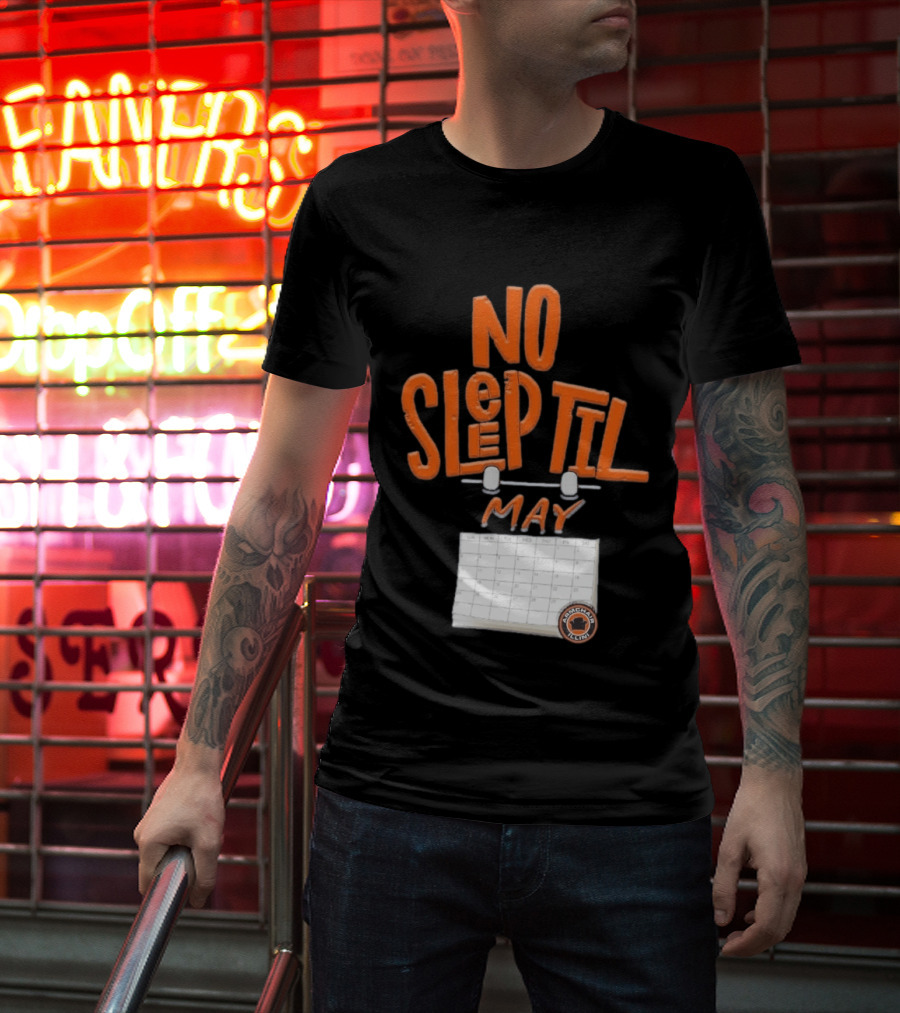 No Sleep Til May Armchair Illinois Fighting Illini Calendar T-Shirt